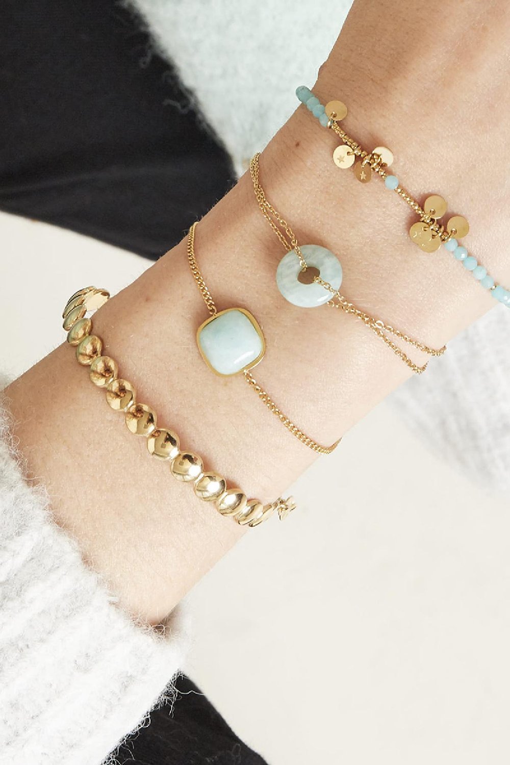 Armband Hooped Rood Stainless Steel h5Afbeelding4